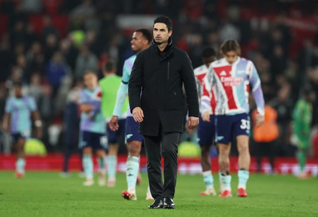 Soccer Football - Premier League - Manchester United v Arsenal - Old Trafford, Manchester, Britain - March 9, 2025 Arsenal manager Mikel Arteta after the match REUTERS/Phil Noble/File Photo