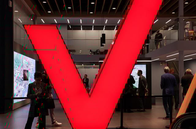 People visit the Verizon stand at the Mobile World Congress (MWC) in Barcelona, Spain February 27, 2023. REUTERS/Nacho Doce/File Photo