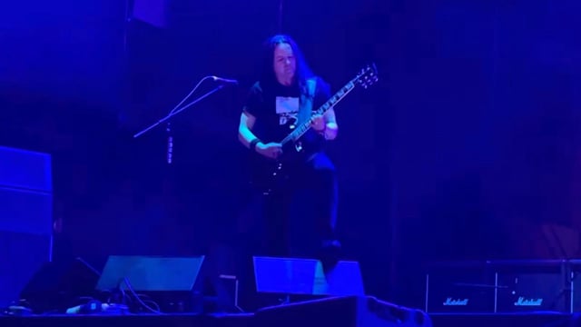 YouTuber Ben Eller performing with Mastodon