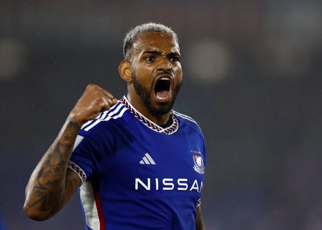 Soccer Football - Asian Champions League - Semi Final - Second Leg - Yokohama F Marinos v Ulsan Hyundai - Nissan Stadium, Yokohama, Japan - April 24, 2024 Yokohama F Marinos' Anderson Lopes celebrates scoring their second goal REUTERS/Issei Kato/ File Photo