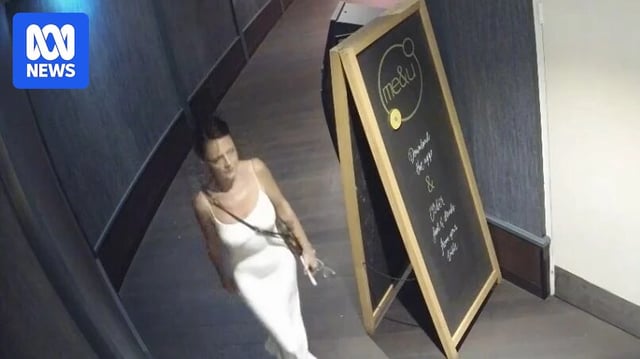 The woman was last seen wearing a long slim-fitting white dress with a brown leather satchel.