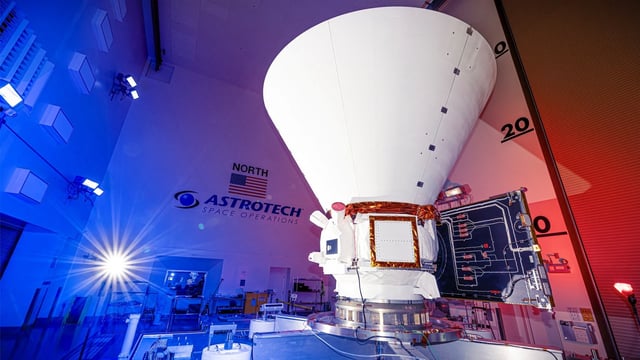 The SPHEREx Observatory is shown after having completed standalone operations in the West High Bay at Astrotech Space Operations Payload Processing Facility at Vandenberg Space Force Base in California, U.S., in this handout photo obtained by Reuters on February 24, 2025. NASA/JPL-Caltech/Handout via REUTERS    THIS IMAGE HAS BEEN SUPPLIED BY A THIRD PARTY