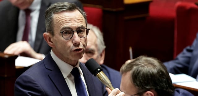 Le ministre de l'Intérieur Bruno Retailleau, à l'Assemblée nationale le 5 mars 2025