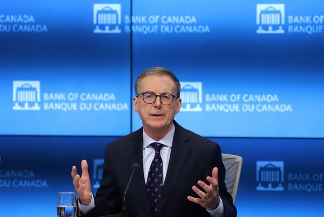 Bank of Canada Governor Tiff Macklem takes part in a press conference, after cutting key interest rate, in Ottawa, Ontario, Canada, January 29, 2025.  REUTERS/Patrick Doyle/File Photo
