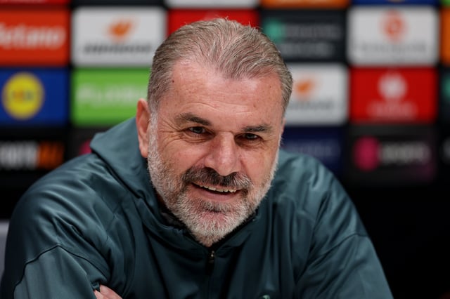 Soccer Football - Europa League - Tottenham Hotspur Press Conference - Tottenham Hotspur Training Centre, London, Britain - March 12, 2025 Tottenham Hotspur manager Ange Postecoglou during the press conference Action Images via Reuters/Paul Childs