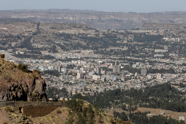 A general view shows the town of Adigrat, Tigray region, Ethiopia, March 17, 2021. REUTERS/Baz Ratner/File Photo
