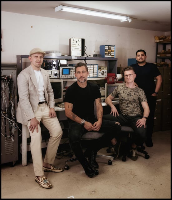 Some of Moonvalley's founding team. From left to right: Mateusz Malinowski, Byrn Mooser, Mikolaj Binkowski, and John Thomas.