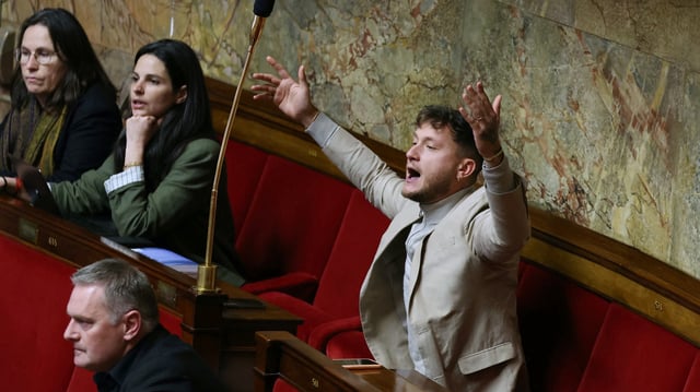 Le député LFI Raphaël Arnault à l’Assemblée nationale, le 28 janvier 2025.