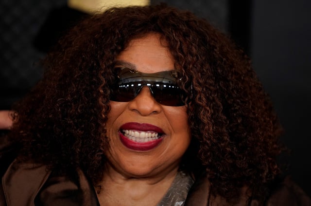 Roberta Flack, pictured last month at the 2025 Grammy Awards on Feb. 2, died late last month at 88. The music world mourned her loss Monday in Harlem.