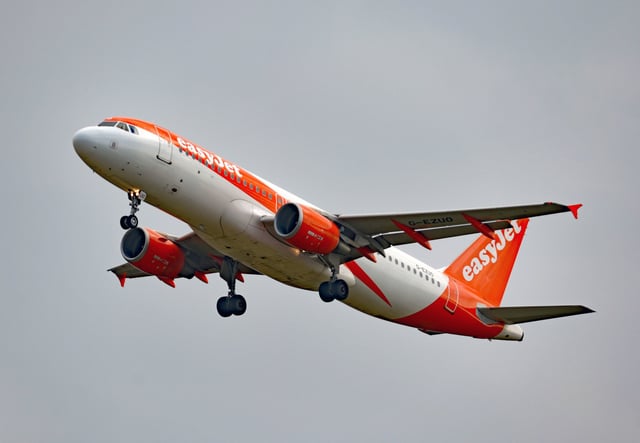 EasyJet Airbus A320, the plane involved in the incident over a mountain range during a flight from Manchester to Egypt (Photo: Nicholas T Ansell/PA)