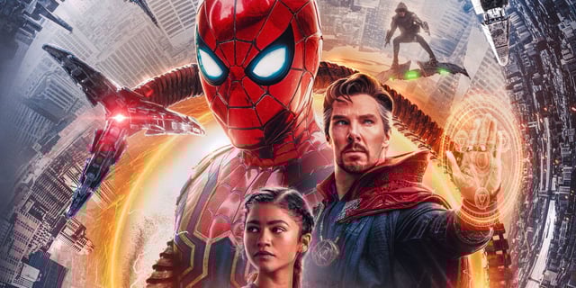 Promo image for &#34;Spider-Man: No Way Home.&#34; The film has been getting ecstatic audience reactions.