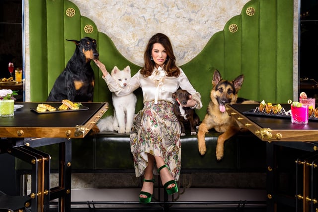 Lisa Vanderpump, pictured at Vanderpump Cocktail Garden in Las Vegas, is partnering with Caesars Entertainment on The Vanderpump Hotel.