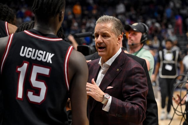 John Calipari is in his first year as Arkansas' head coach.