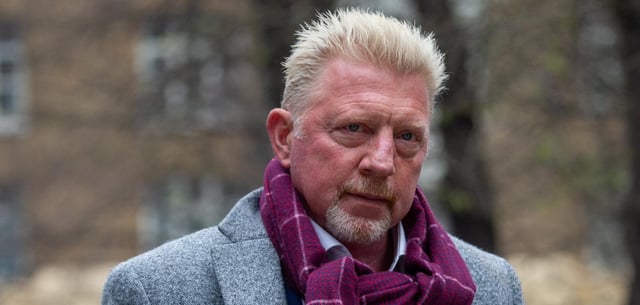 Boris Becker auf dem Weg zum Gericht in London, 2022