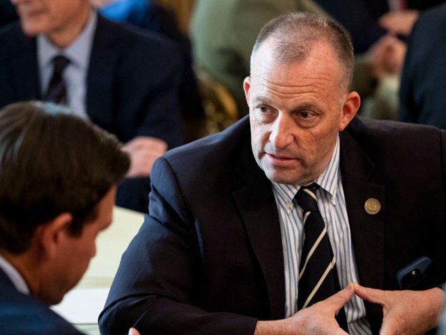Josh Green, governor of Hawaii, right, during the governors working session in the State Dining Room of the White House in Washington, DC, US, on Friday, Feb. 21, 2025. US President Donald Trump said the US can reduce use of illegal drugs through an anti-drug ad campaign. Photographer: Francis Chung/Politico/Bloomberg via Getty Images