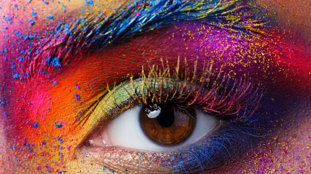 Getting colours inside your eyes can cause eye irritation and other visual complications.
