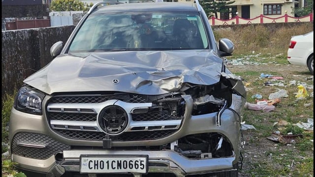 The Mercedes was recovered from an empty plot in Dehradun’s Sahastradhara area