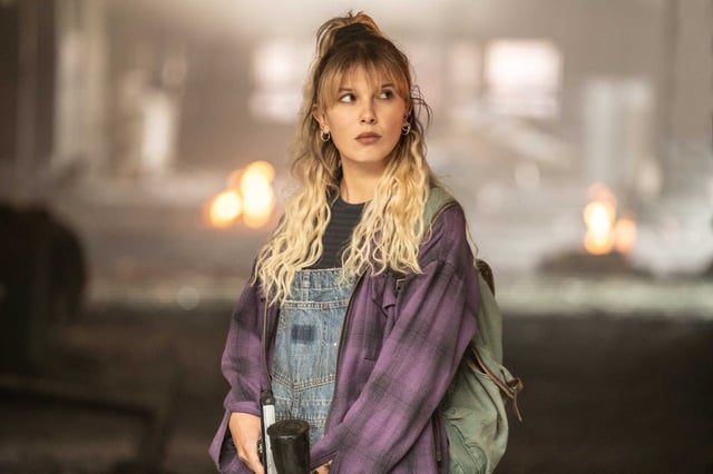 Millie Bobby Brown as Michelle in “The Electric State.”