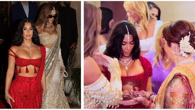 Kim Kardashin and Khloe Kardashian talked about attending Anant Ambani's wedding.