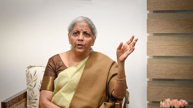 Union finance minister Nirmala Sitharaman asked why didn’t the DMK protest back in 2010 when the rupee symbol was officially adopted under the Congress -led UPA government