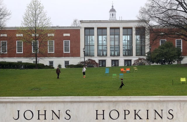 L’université Johns Hopkins à Baltimore, dans le Maryland.