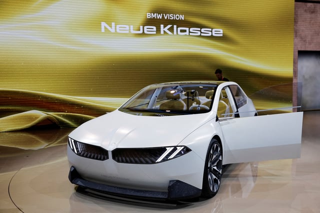 The BMW Vision Neue Klasse electric vehicle is displayed at the Beijing International Automotive Exhibition, or Auto China 2024, in Beijing, China, April 25, 2024. REUTERS/Tingshu Wang/File Photo
