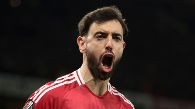 Fernandes scored two penalties either side of half-time before adding a third in the 87th minute against Real Sociedad on Thursday night