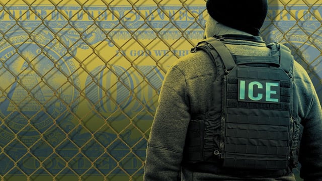 Photo illustration: Sarah Grillo/Axios. Photo: Christopher Dilts/Bloomberg via Getty Images