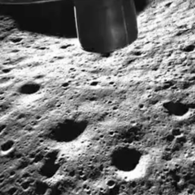 A NASA SCALPSS camera filming the landing of the Blue Ghost spacecraft on the moon on March 2.