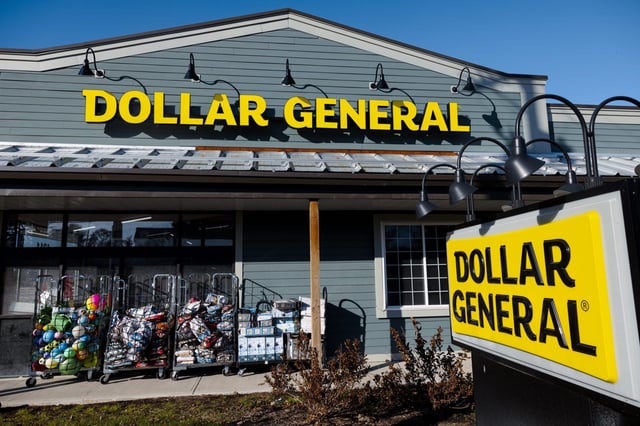 A Dollar General storefront in Germantown, New York.