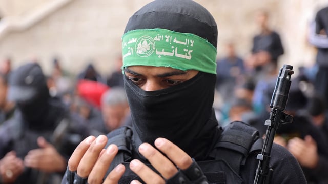 Un combattant du Hamas le 24 janvier 2025 à Gaza.