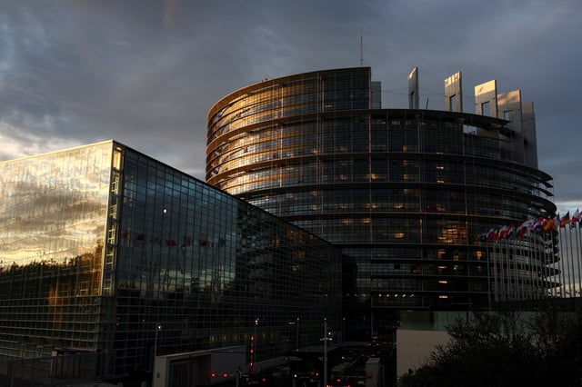 A general view of the building of the European Parliament in Strasbourg, France October 9, 2024. REUTERS/Yves Herman/File Photo