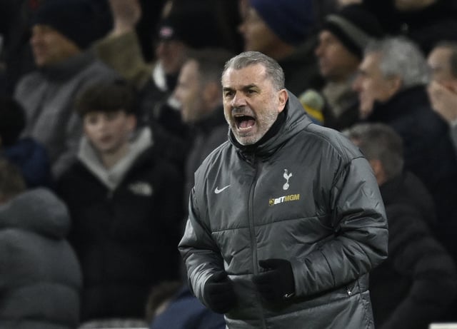 Soccer Football - Europa League - Round of 16 - Second Leg - Tottenham Hotspur v AZ Alkmaar - Tottenham Hotspur Stadium, London, Britain - March 13, 2025 Tottenham Hotspur manager Ange Postecoglou reacts REUTERS/Tony O Brien/File Photo