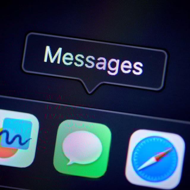 imessage on a phone screen