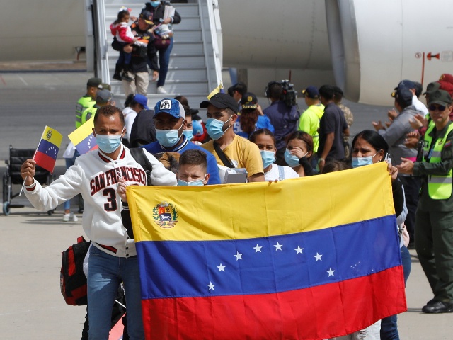 Venezuelan migrants deported from the United States arrived at Simon Bolivar International Airport in Maiquetía, Venezuela, Monday, Feb. 24, 2025. (Cristian Hernandez/AP)
