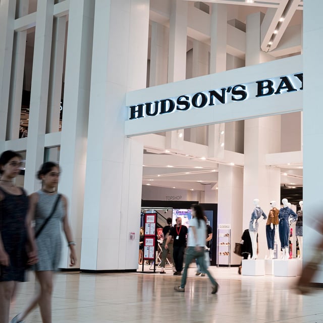 A Hudson's Bay retail location at Yorkdale shopping centre in Toronto is photographed on Monday, August 19, 2019. (Christopher Katsarov/The Globe and Mail)