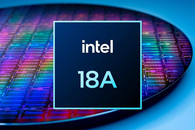 An image about Intel's new Arizona fab testing 18A (1.8nm-class) wafers, major milestone for Made in America