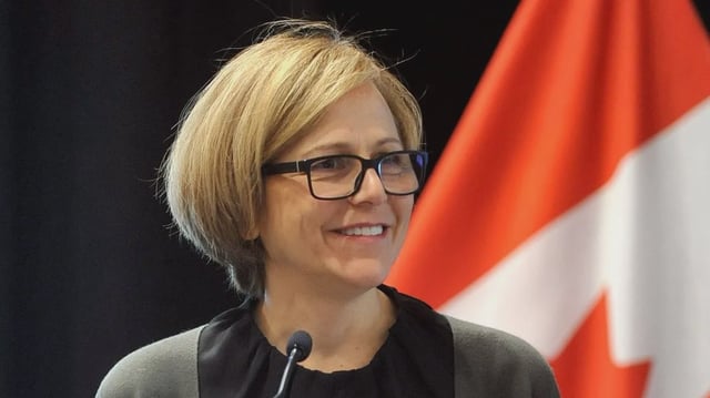 Former Alberta Health services CEO Athana Mentzopoulos, when she was vice-president of the Canadian Credit Union Association in 2018.