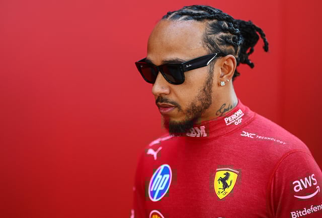 Lewis Hamilton of Great Britain and Scuderia Ferrari looks on during previews ahead of the F1 Grand Prix of Australia at Albert Park Grand Prix Circuit on March 13, 2025 in Melbourne, Australia.