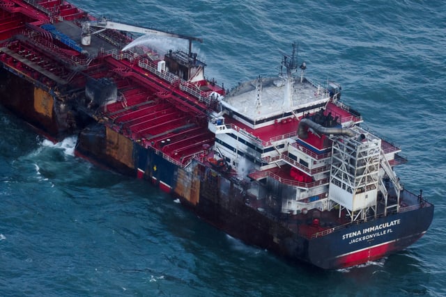 Les 23 membres d’équipage du Stena Immaculate, qui transportait du kérosène pour l’armée américaine, ont pu rejoindre la terre ferme.