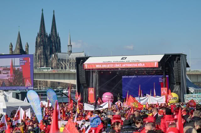 Die Kundgebung in Köln
