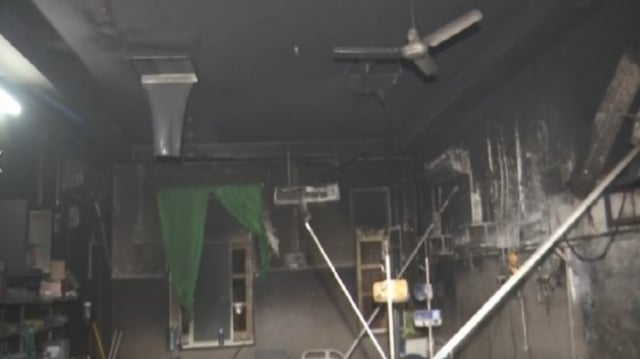 There were no casualties and the patients are being examined for effects of smoke inhalation.