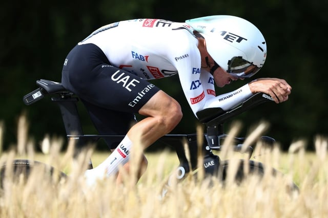 Juan Ayuso, pictured here at last year's Tour de France, won the 2025 Tirreno-Adriatico