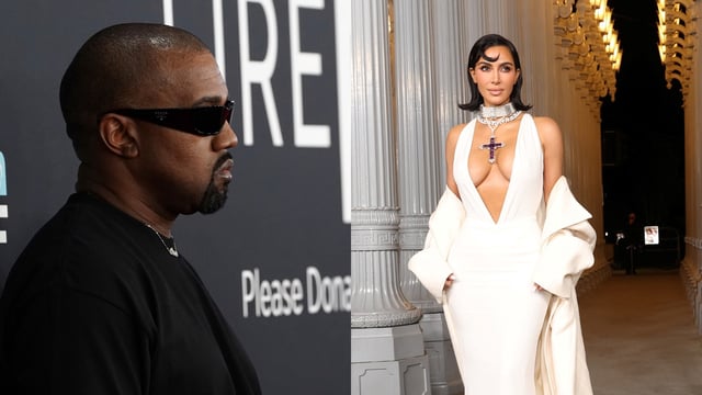 In a series of tweets, Kanye West criticises Kim Kardashian for limiting his access to their children.
