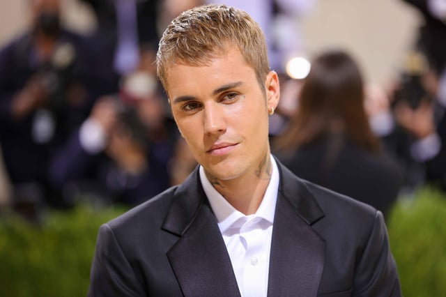 Justin Bieber attends The 2021 Met Gala Celebrating In America: A Lexicon Of Fashion at Metropolitan Museum of Art on September 13, 2021.