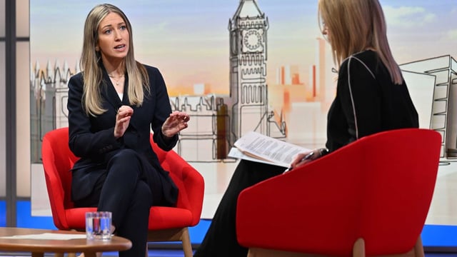 Laura Trott, the shadow education secretary, told Laura Kuenssberg: “Teachers, parents and pupils across the country are asking for this ban”
