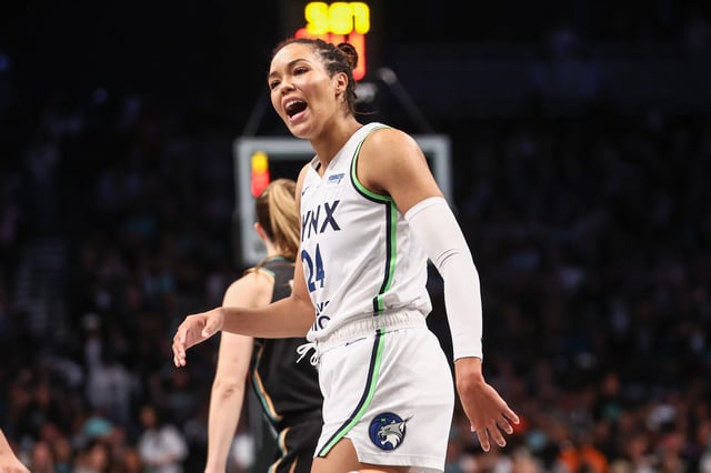 Minnesota Lynx forward Napheesa Collier (24) is the inaugural MVP of Unrivaled.