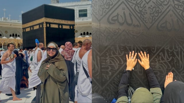 Hina Khan posted photos from her Mecca visit.