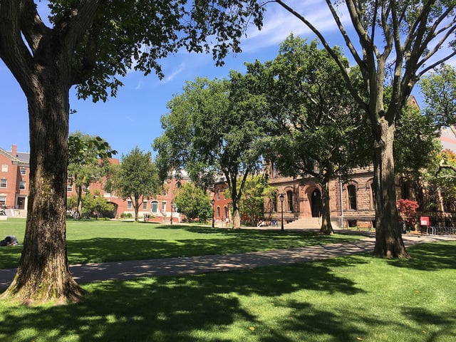 Sayles Hall and Campus, Brown University, Providence, Rhode Island, USA.
