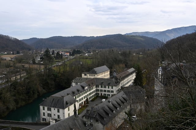 L’école Le Beau Rameau, anciennement connue sous le nom d’institution Notre-Dame de Betharram, à Lestelle-Betharram, près de Pau, le 21 février 2025.